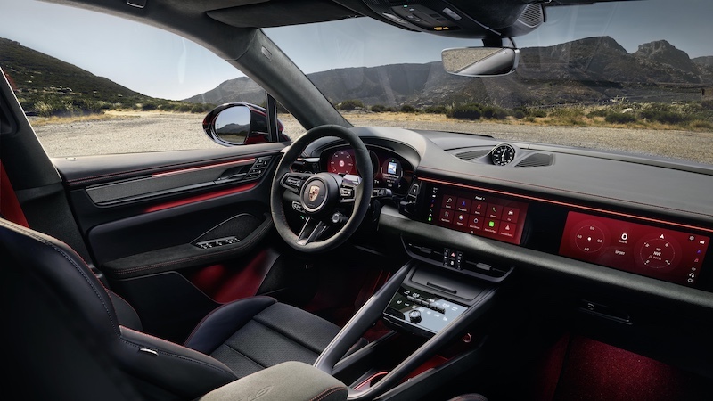 Macan-GTS-interior Porsche lanza el nuevo Macan GTS 100% eléctrico: más potencia, más emoción