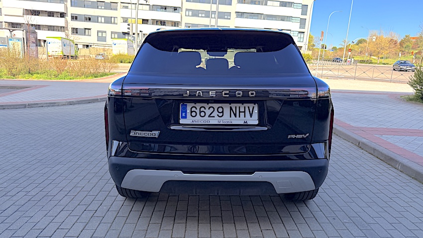 JAECCO-7-PARTE-TRASERA Probamos el JAECOO 7 SHS: el SUV híbrido enchufable que quiere sacudir el segmento