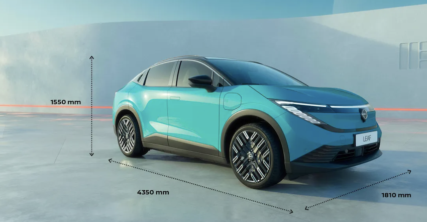 Medidas-Nissan-Leaf El Nissan Leaf se corona como Mejor Coche del Mundo 2026 por el Women’s Worldwide Car of the Year