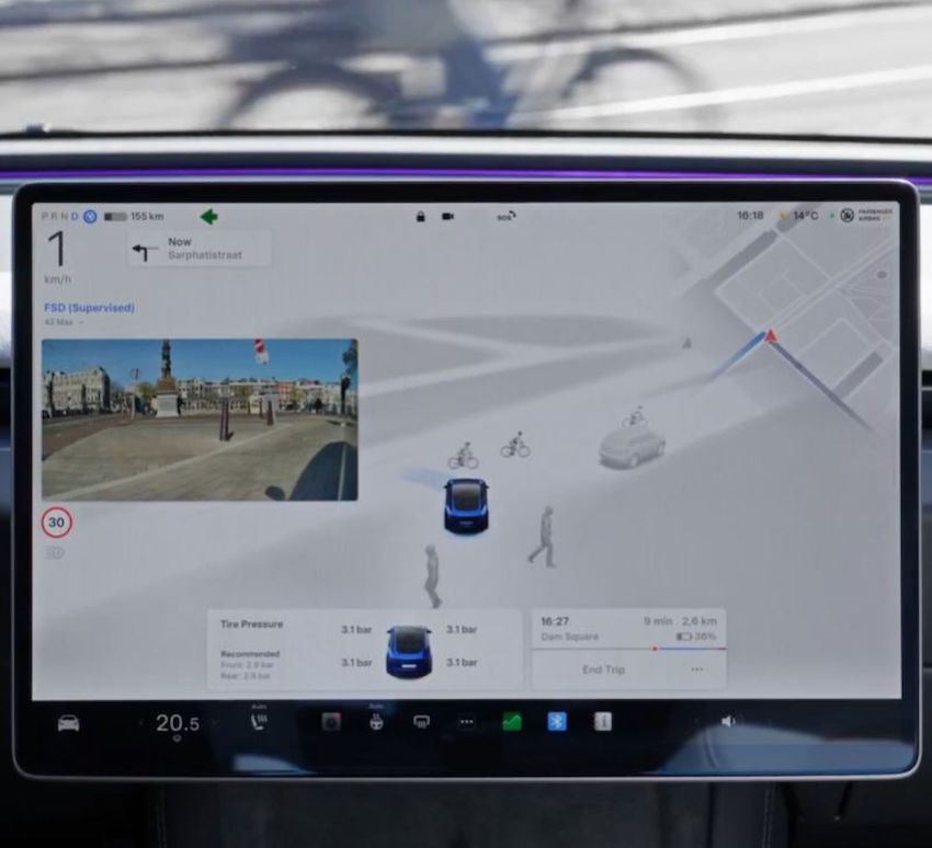 tesla-fsd-5 Tesla acerca el FSD a Europa y España podría recibirlo este verano
