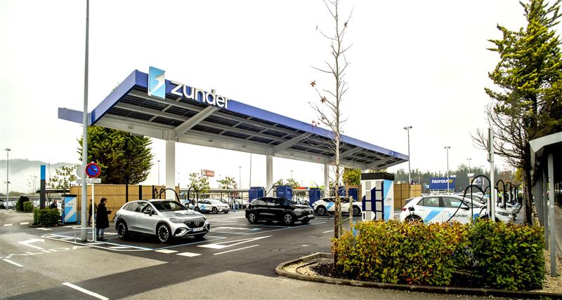 estacion-zunder-parque-principado Zunder inaugura la Estación de Carga Ultrarrápida más grande de España en Parque Principado, Oviedo