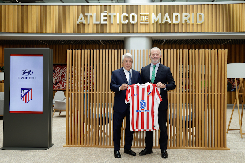 Atletic-Hyundai-1 Hyundai renueva su alianza con el Atlético de Madrid apostando por una movilidad más limpia