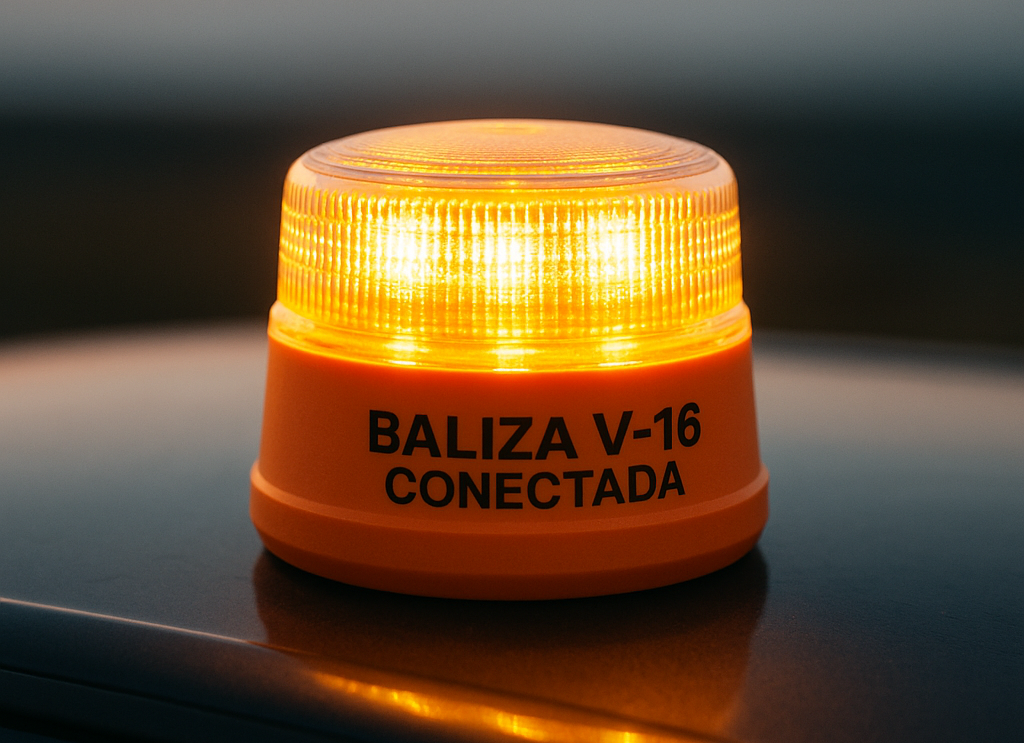 La baliza V16 conectada