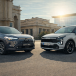 Toyota Corolla Cross y Kia Sportage Hybrid enfrentados en la comparativa