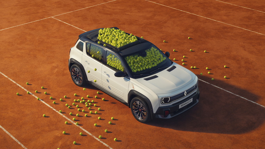 R-DAM_1773060-1 Renault 4 Roland-Garros E-Tech eléctrico: el R4 se viste de “sport-chic” para París