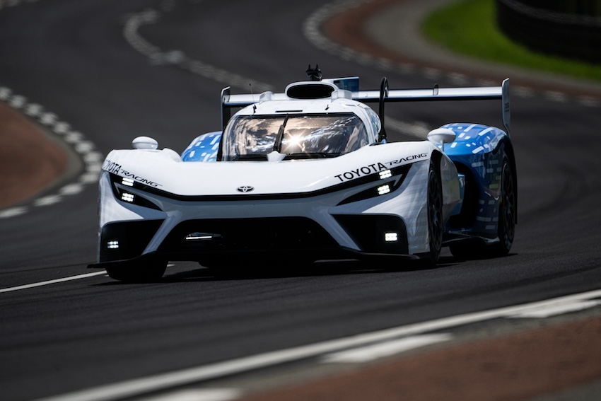 Toyota TR LH2 Racing Concept de hidrógeno presentado en Le Mans 2026.