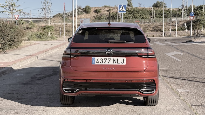 TRASERA Volkswagen Taigo R-Line 1.5 TSI 150 CV DSG: el SUV coupé que convierte la lógica urbana en algo mucho más atractivo